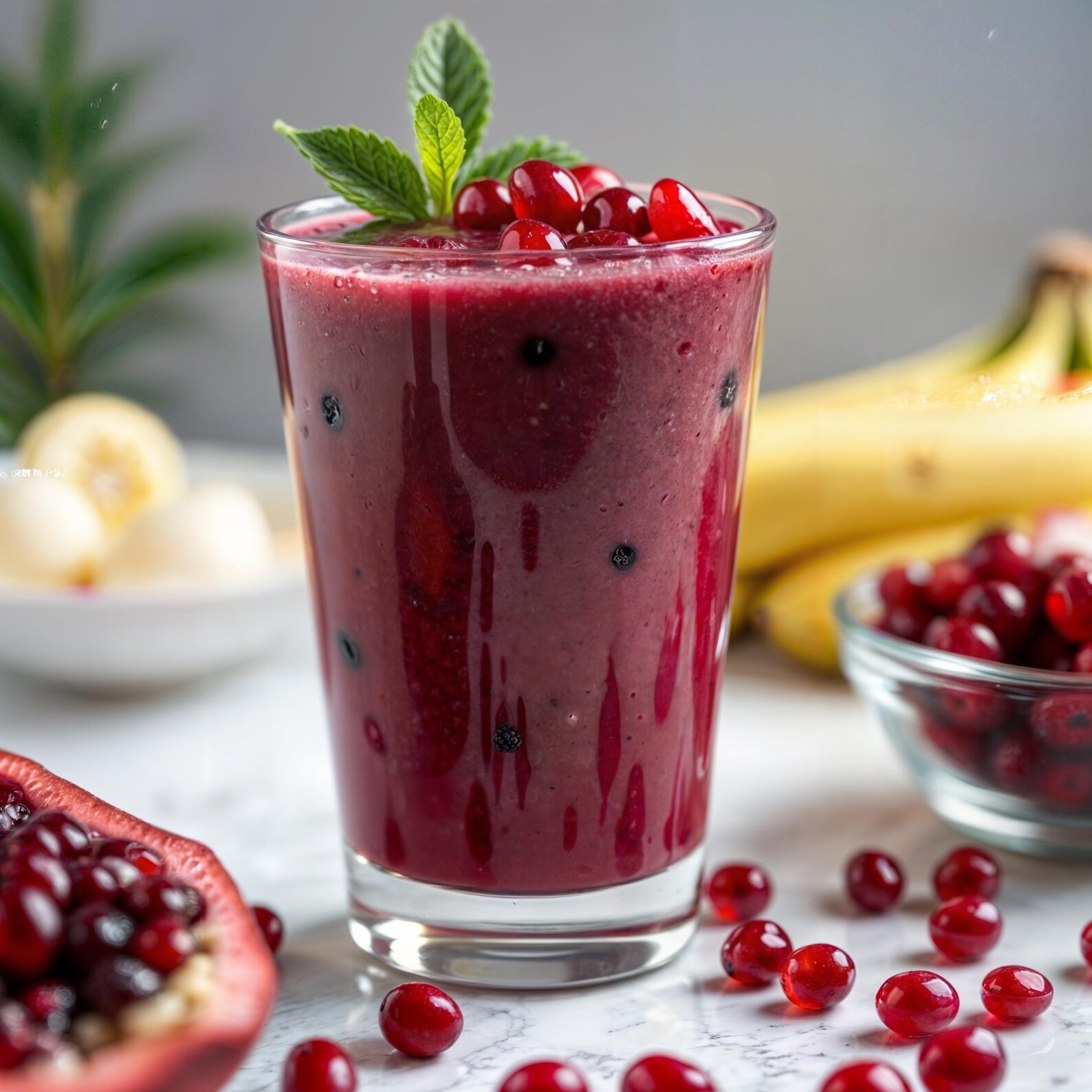 BEST RECIPE for Five-minute Superfruit Pomegranate Smoothie, Easy ...