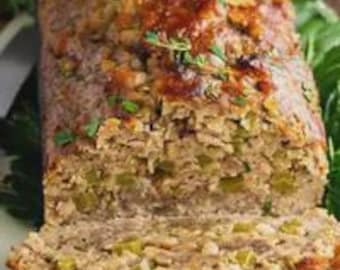Turkey Stuffing Meatloaf Recipe: Easy Dinner, Party Meal (Digital Download)