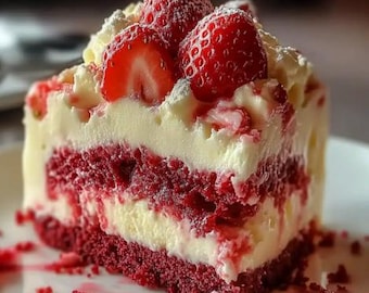 Irresistible Strawberry Earthquake Cake That Erupts with Flavor Recipe PDF (Digital Download)