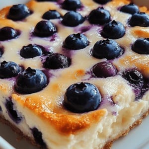 Blueberry Cottage Cheese Bake Recipe: Easy Breakfast, Dinner, Party (Digital Download)