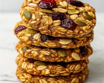Healthy Nut & Seed Energy Cookies Recipe: Easy Snack (Digital Download)