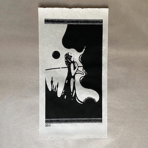Screen Print, &quot;Touching the Shadow of a Tree One,&quot; Hand Made, Hand Printed