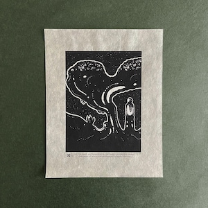 Screen Print, &quot;Plant Enlightenment,&quot; Hand Made, Hand Printed