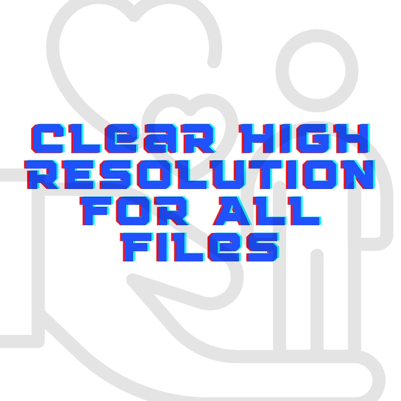 May include: A graphic with a heart and a person holding a heart. The text reads "CLEAR HIGH RESOLUTION FOR ALL FILES" in blue and red 3D letters.