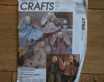 mccalls bunny pattern 3760