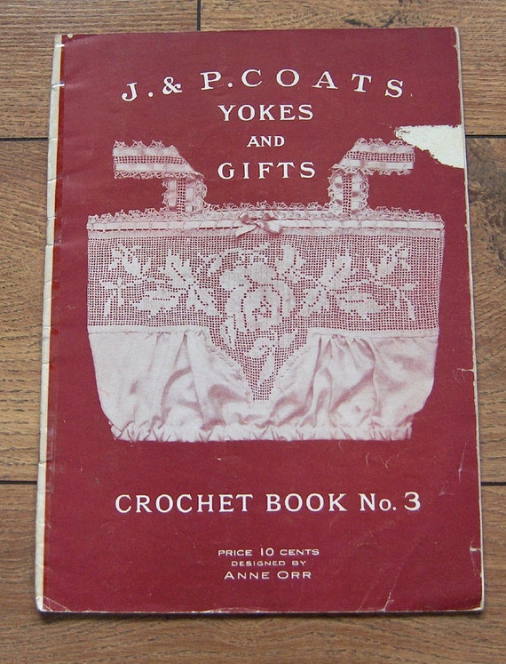 Corticelli #11 c.1919 Rare Vintage Book of Crochet Sweater /& Purse Patterns