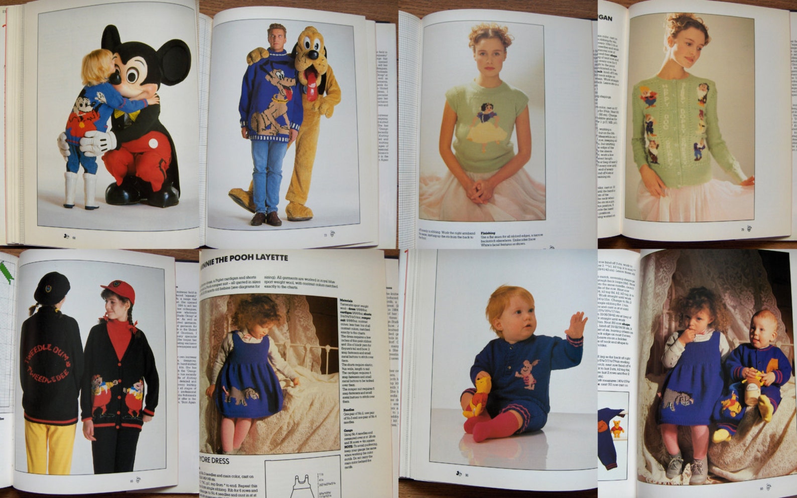 Vintage 1987 Knitting Patterns the DISNEY Book of Knitting Etsy