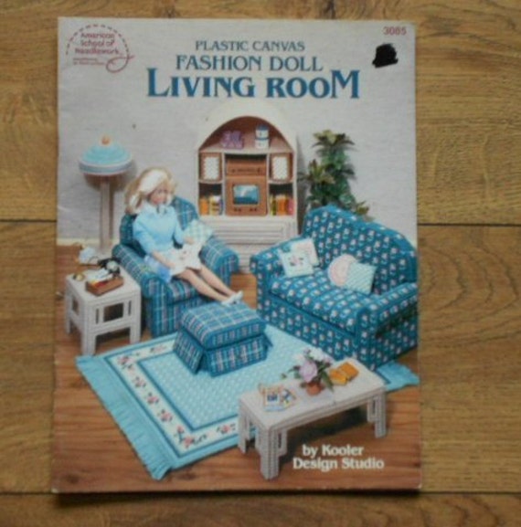 Plastic Canvas Furnishing Patterns For Barbie Doll and Other 11-1/2-12 Inch Fashions Dolls by Kooler Design Studio II