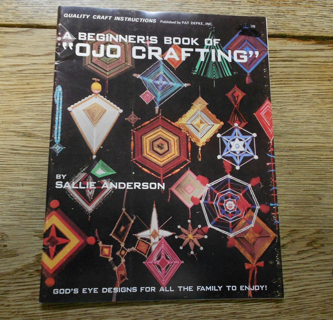 vintage 1978 OJO crafting God's eye designs weaving image 0