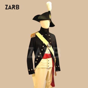Napoleonic Military Officer Uniform: French Army Reenactment Costume