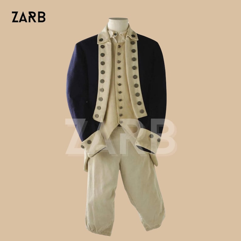 George Washington Uniform - Revolutionary War Costume for Reenactments, Cosplay, Colonial Events, Halloween, Theater, and Historical Display