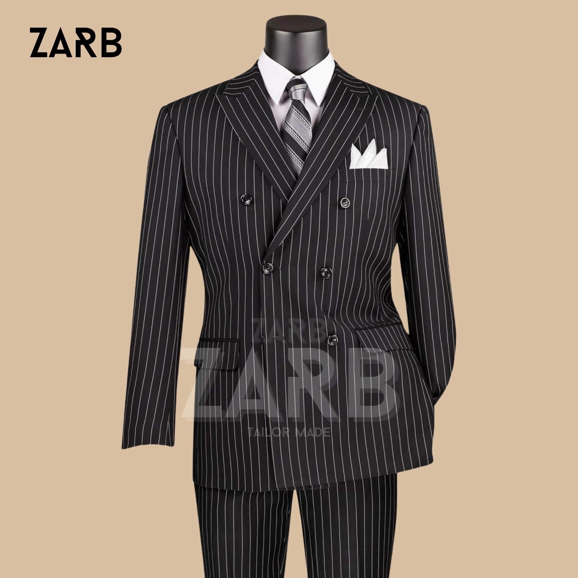 1950s 1960s ヴィンテージ　ストライプ　スーツ　昭和 SOLD】1950年代 ヴィンテージ DAKS 2ピース スーツ ダブル ストライプ