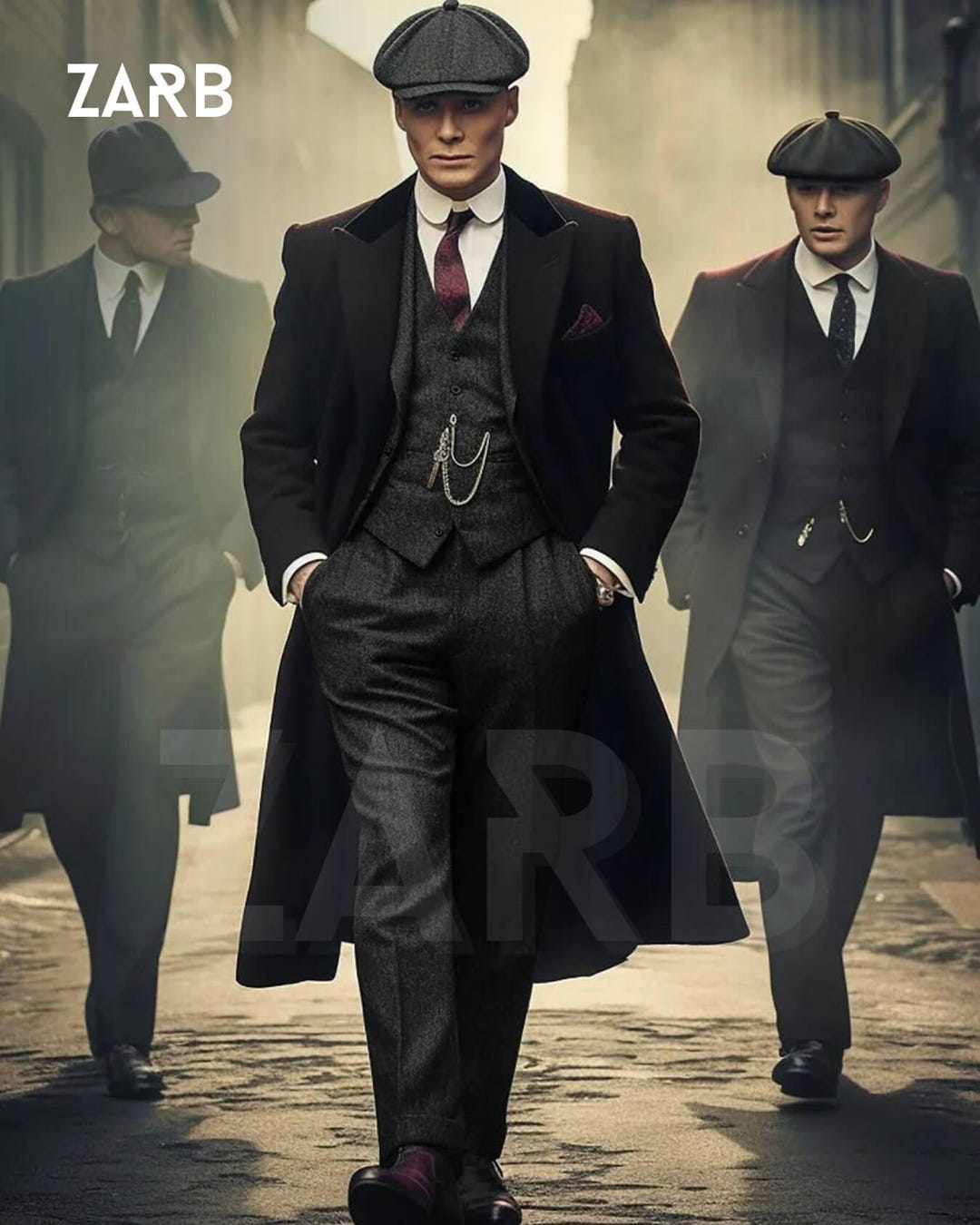 Men's 3-piece Tweed Suit: Tailor-made Peaky Blinders Style