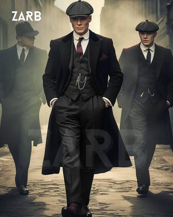 Los Peaky Traje Thomas Shelby Esmoquin Para Hombre Traje De Piezas