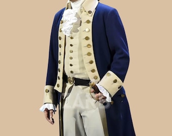 Revolutionary War Officer Costume: Hamilton Replica, Colonial Reenactment