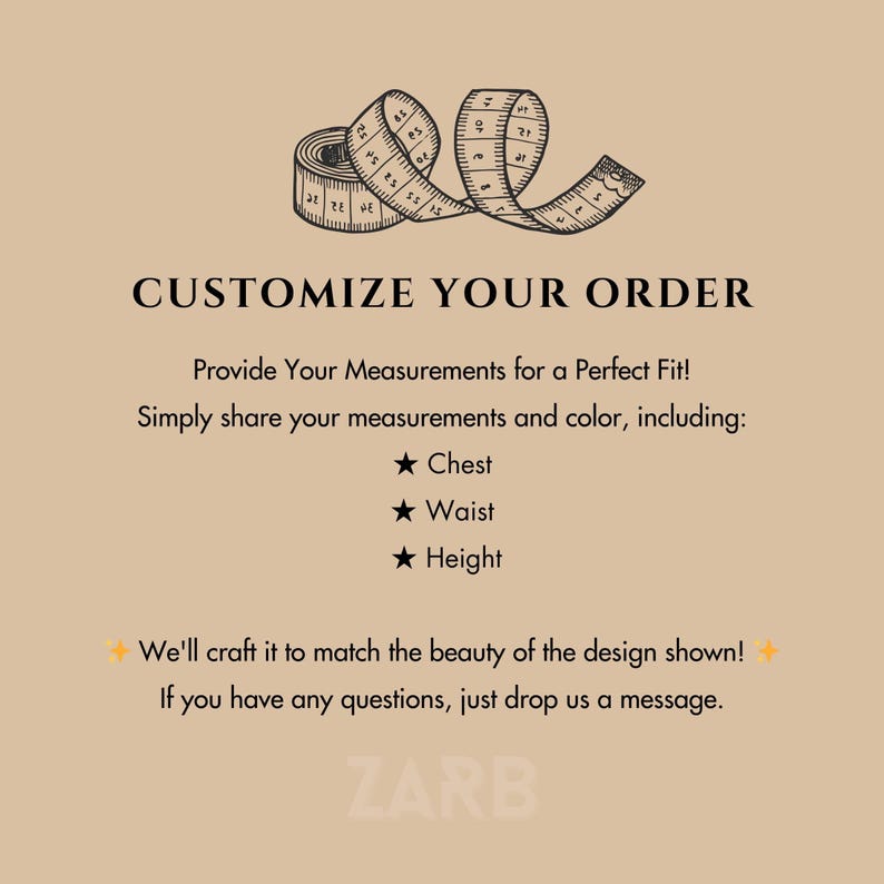 customisation Note for buyer