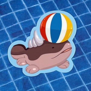 Clodsire Poolside Sticker