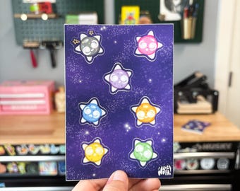 Hoja de pegatinas de la constelación Minior