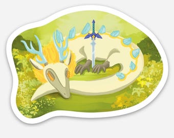 Pegatina del dragón de luz de Zelda