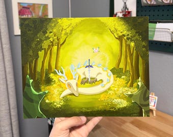 Dragón en el prado: Zelda Print