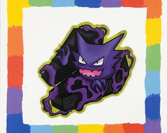 Pegatina del espeluznante cazador de ataúdes