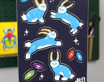 Hoja de pegatinas de Blupee y rupias