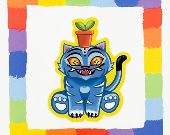 Pegatina de tigre cazador de demonios del K-Pop