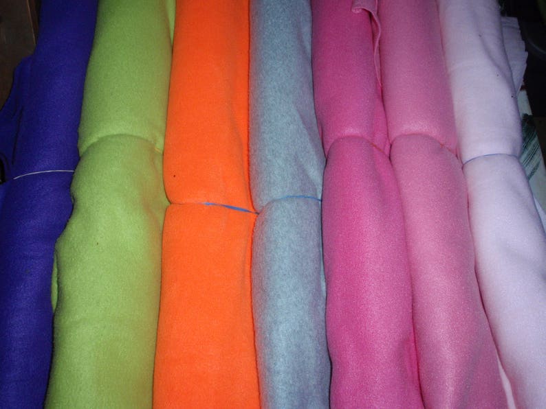 AntiPill Fleece Fabric Solid Colors 59 Wide 100 Etsy