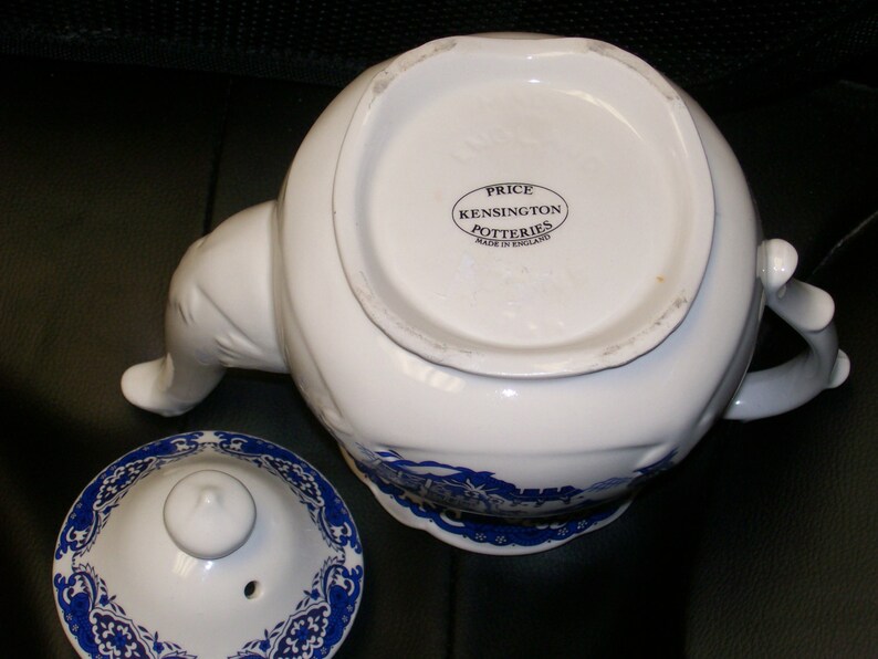 Blue Willow Teapot Made in England by Price Kensington Etsy