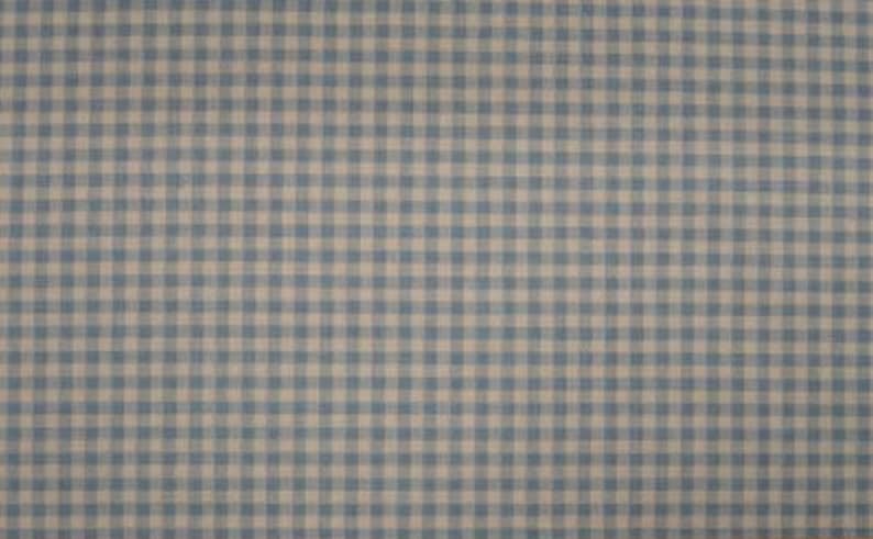 Berceuse Baby Blue Check Upholstery Fabric 56 Wide Sold by the Yard