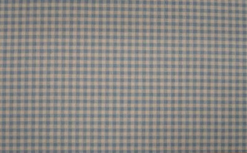 Berceuse Baby Blue Check Upholstery Fabric 56 Wide Sold by the Yard