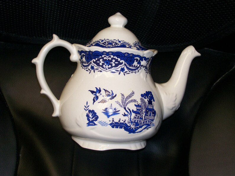 Blue Willow Teapot Made in England by Price Kensington Etsy