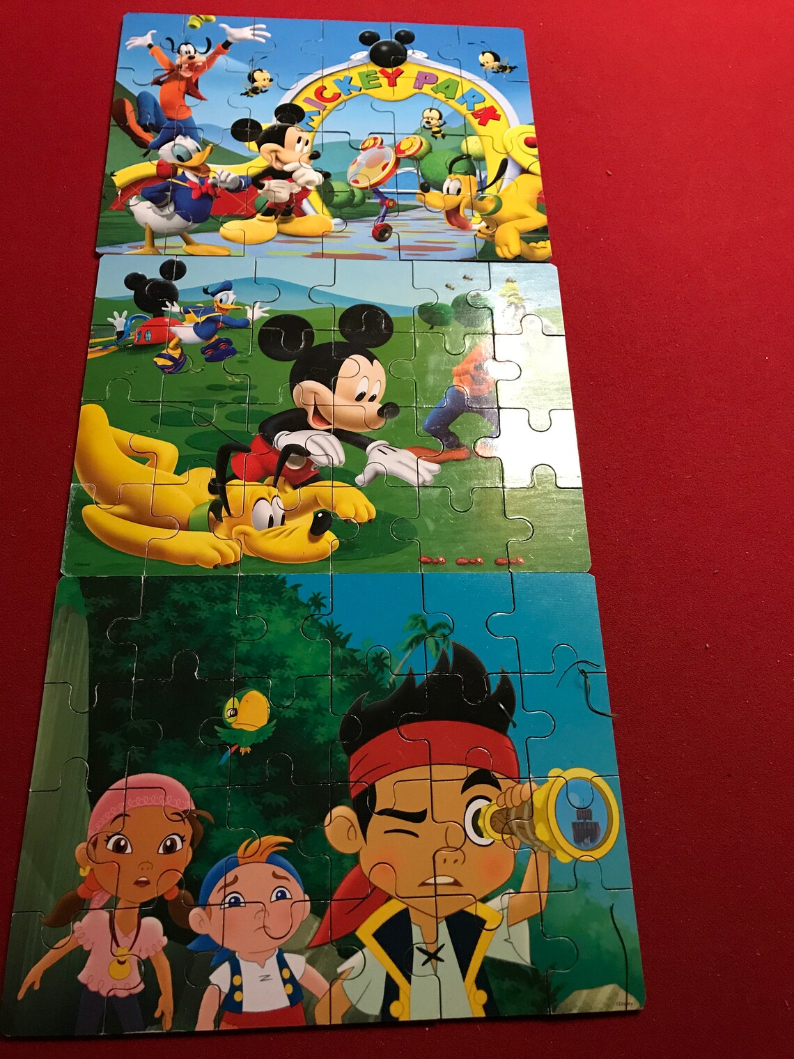 Disney Wooden Puzzles Set of 3 Puzzles 24 Pieces Each Plus Etsy