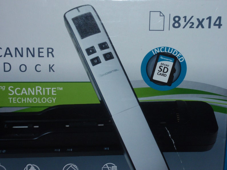 Pandigital Handheld Wand Scanner with Power Cord and USB | Etsy