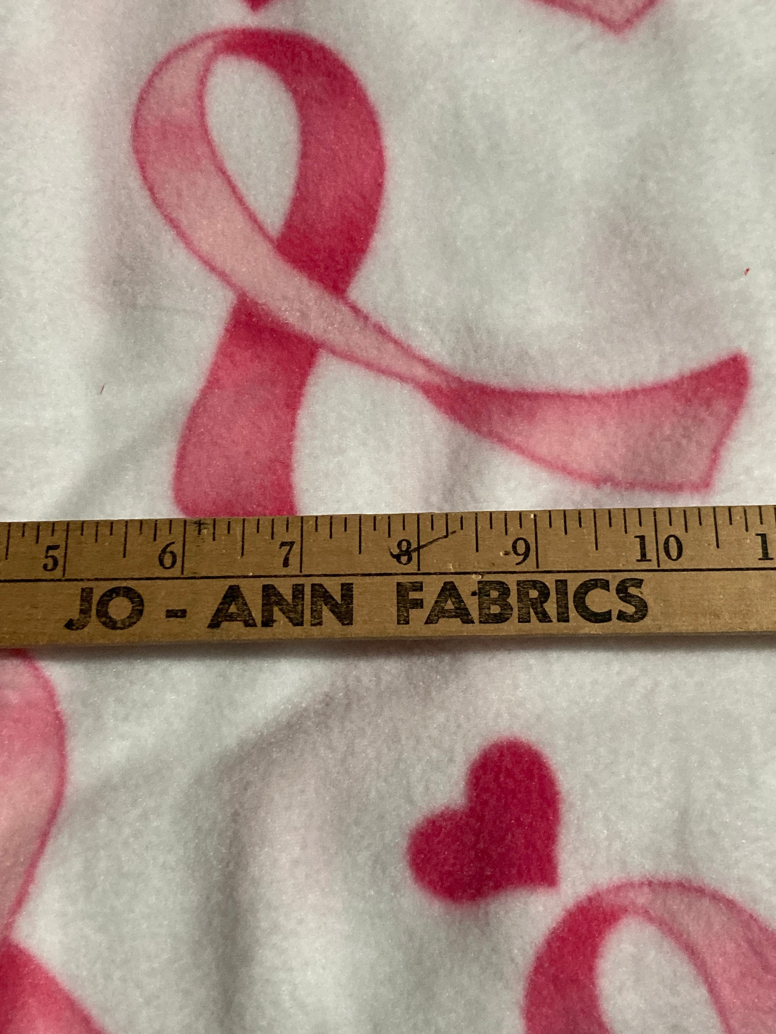 Breast Cancer Awareness Antipill Fleece Fabric 100 Polyester Etsy