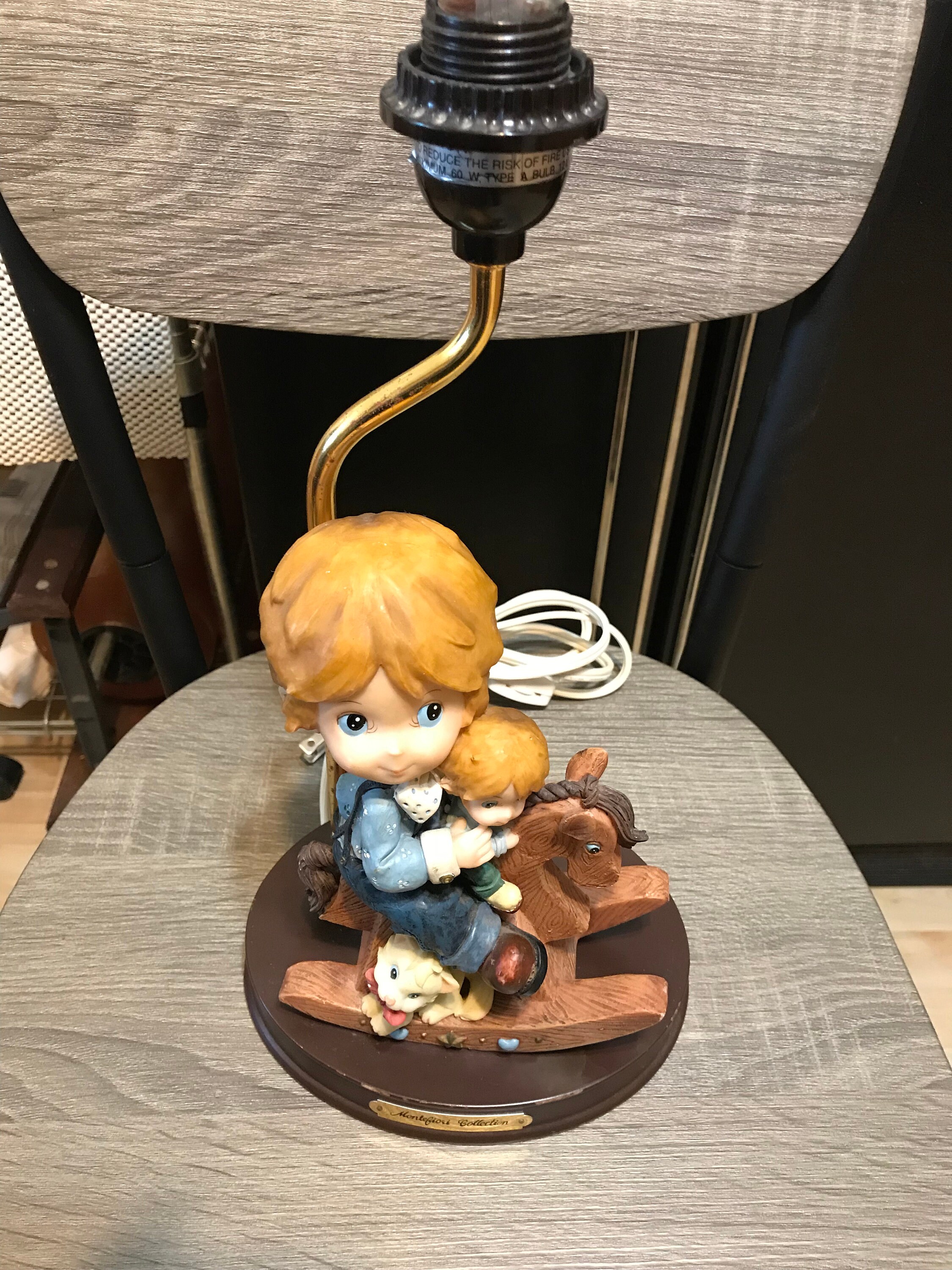 Montefiori Collection Brothers on Rocking Horse /w Cat Table - Etsy  Singapore
