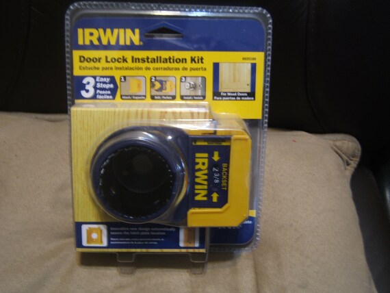 Irwin Door Lock Installation Kit For Wood Doors 2 3 8 To Etsy