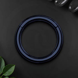Titanium Clicker Ring in Classic Simple Style, Daith Jewelry, Piercing Clicker, Septum Ring, Nose Piercing, Daith Hoop