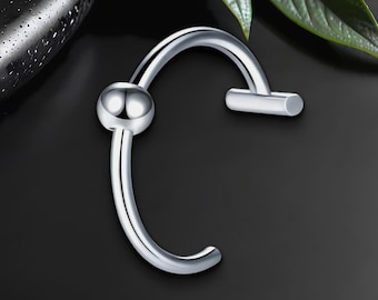 Piercing Labret Acier Chirurgical – Oreille & Lèvre, Tailles