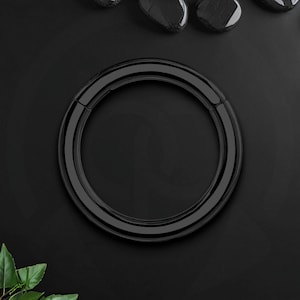 Titanium Clicker Ring in Classic Simple Style, Daith Earring, Piercing Jewelry, Nose Ring, Daith Clicker, Septum Hoop