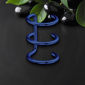 Surgical Steel Ear Cuff with Triple Hoops, Cartilage Jacket, No Piercing Clip, Ear Hoop, Wrap Around Cuff, Clip-On Jewelry