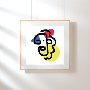 Poppy Modern Abstract Colorful Poster Print | Wall Art Print