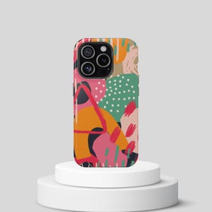 Abstract Vibrant iPhone Case for iPhone 16,15,14,13, Magnetic Tough iPhone Case, Artistic iPhone Case