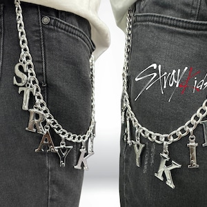 Wear you vibe! Stray Kids Custom Design Chain, Trousers Chain, Bag Chain, SKZ Chain, Jeans Chain
