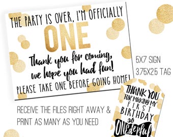 Mr. ONEderful Party Printables | Mr. ONEderful Favor Tags | Favor Sign | Favor Tags | Mister ONEderful Party | Onederful Tags |
