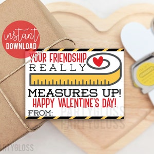 Meetlint Afdrukbare Valentijnsdag Tags Valentijn Vriendschap Maatregelen Non-Food Vrienden Team Klasse Tool Thema Cadeau Leermiddelen