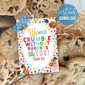Cookie-Tag-Geschenk für Eltern, die sich auf die Wertschätzung von Eltern freuen
