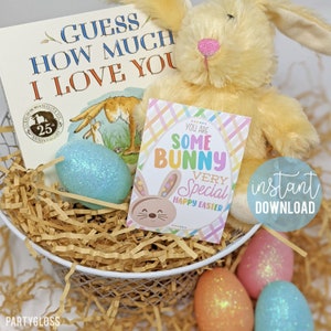 Frohe Ostern Wertschätzung Printable Tags Du bist ein Bunny ganz besonderer Frühling Freund Familie Nachbar PTA Team Lehrer Büro Coworker