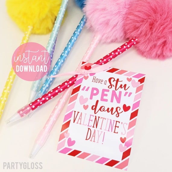 Free Printable Classroom Valentine's Day Cards - Pencil Valentines! - {Not  Quite} Susie Homemaker