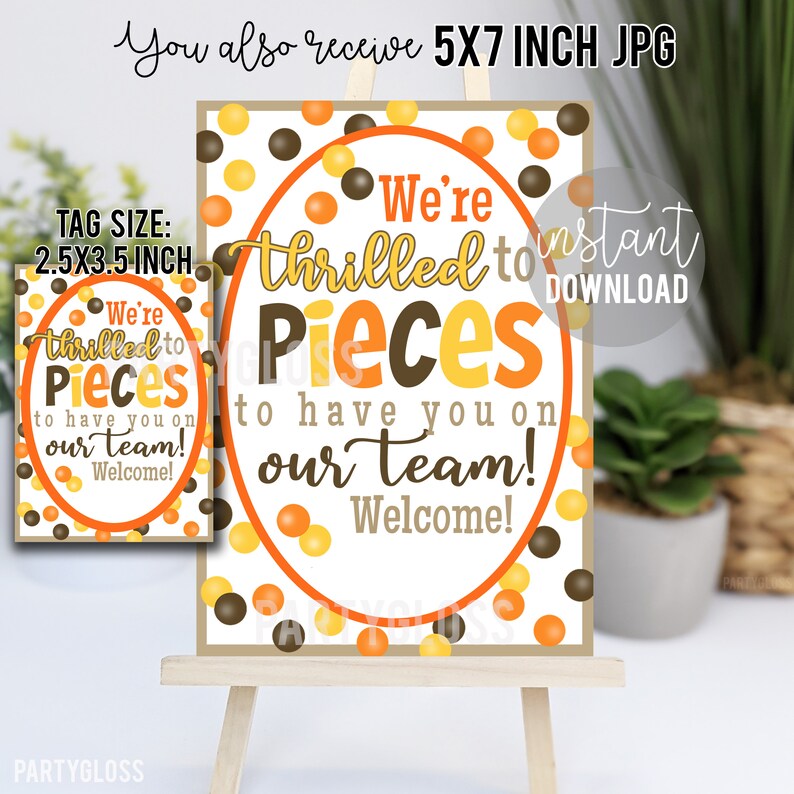 Thrilled to Pieces Printable Gift Tags, Have You on Our Team, Staff ...